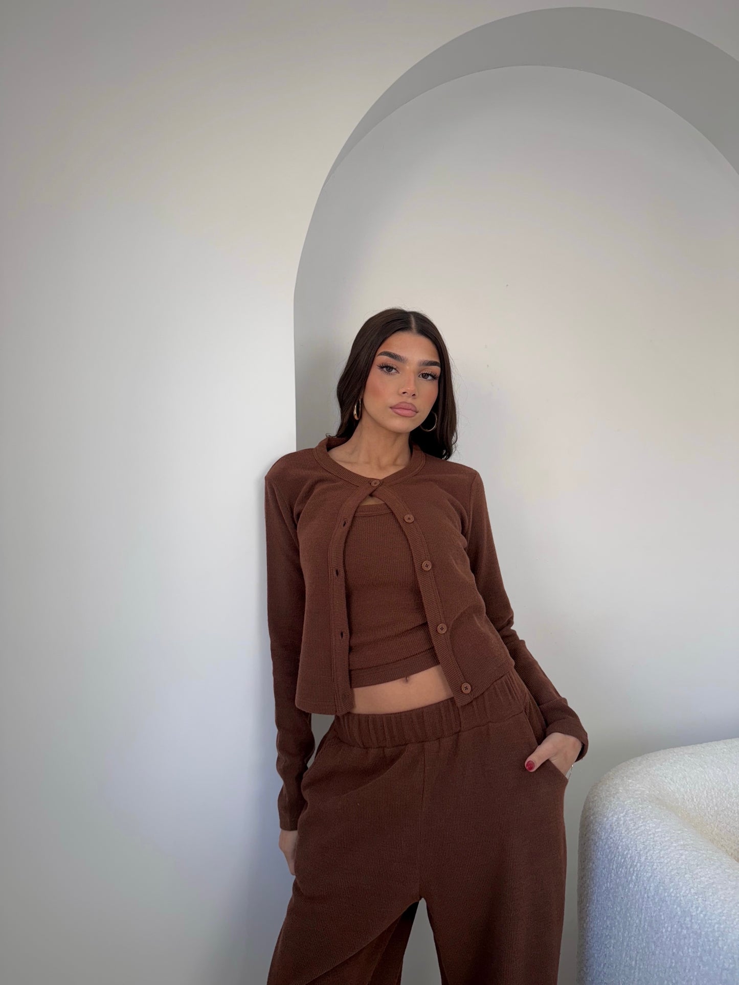 The Trio Set In Brown